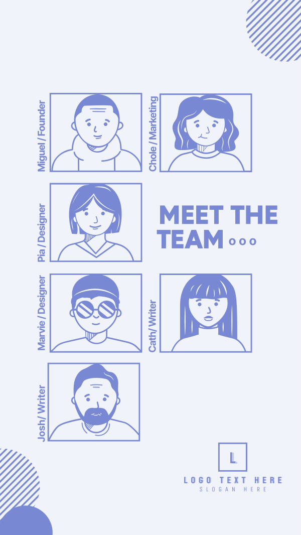 Meet The Team Instagram Story Design Image Preview