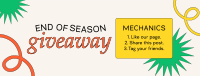 End Of Season Giveaway Facebook cover Image Preview