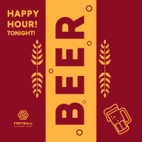 Beer Happy Hour  Instagram Post Design