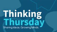 Minimalist Thinking Thursday Facebook Event Cover Design