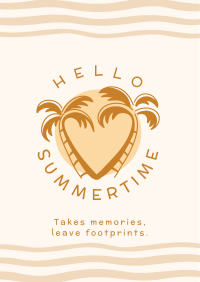 Hello Summertime Flyer Design