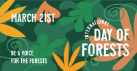 Foliage Day of Forests Facebook Ad Design
