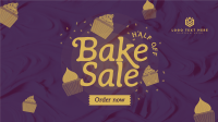 Sweet Bake Sale Facebook Event Cover Design