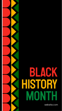 Black History Pattern Instagram Story Design