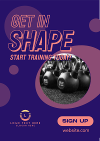 Training Fitness Gym Flyer Design