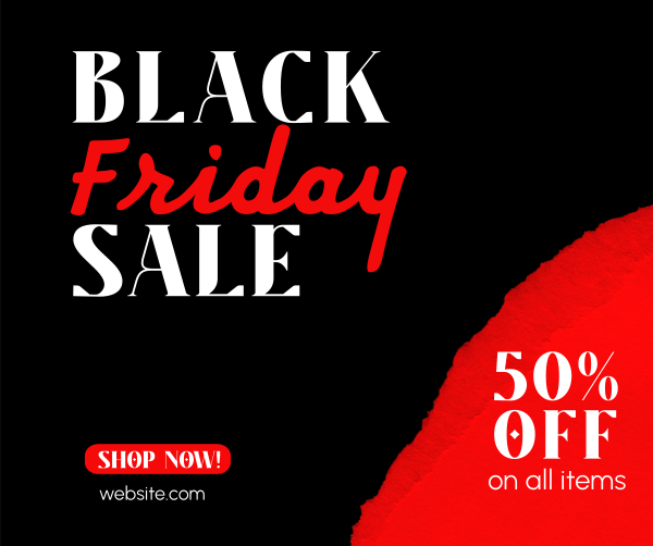 Black Friday Flash Sale Facebook Post Design Image Preview