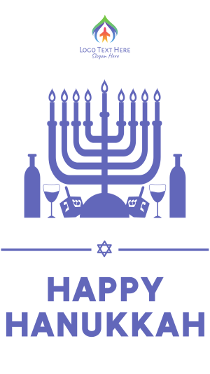 Happy Hanukkah Facebook story Image Preview