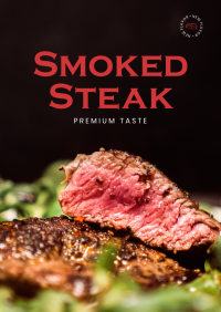 Smoked Steak Poster Design