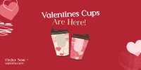 Valentines Cups Twitter Post Design
