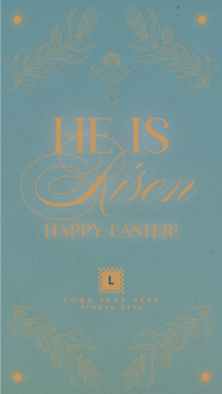 Rustic Easter Sunday Facebook story Image Preview