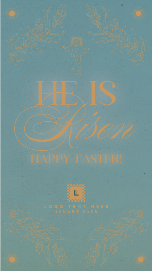 Rustic Easter Sunday Facebook story Image Preview