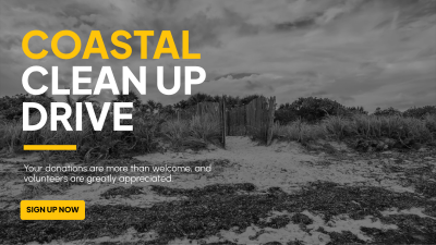 Coastal Clean Up Facebook Event Cover Image Preview