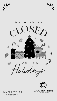 Closed for the Holidays Instagram story Image Preview