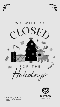 Closed for the Holidays Instagram story Image Preview