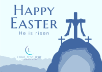 Easter Sunday Postcard Design