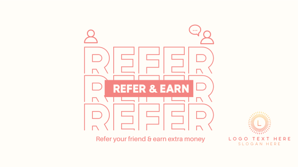 Refer A Friend & Earn Facebook Event Cover Design Image Preview