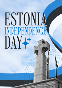 Minimal Estonia Day Flyer Image Preview