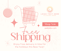 New Year Shipping Facebook Post Design