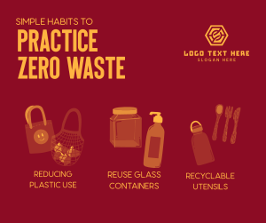 Simple Habits to Zero Waste Facebook post Image Preview