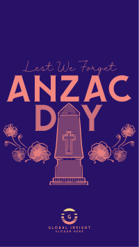 Remembering Anzac Day Facebook story Image Preview