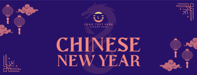 New Year Lanterns Facebook cover Image Preview