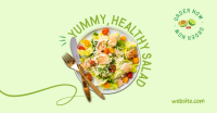 Clean Healthy Salad Facebook Ad Design