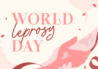 Happy Leprosy Day Postcard Design