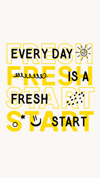 Fresh Start Quote Instagram Reel Image Preview