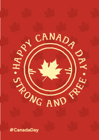 Canada Day Badge Poster Design