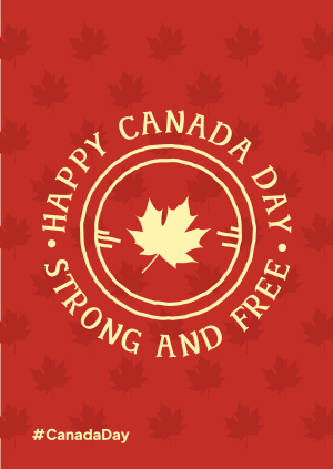 Canada Day Badge Poster Image Preview