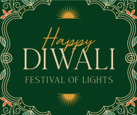 Elegant Diwali Frame Facebook Post Design