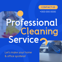 Spotless Cleaning Service Instagram Post Design