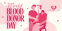 Blood Donors Twitter Post Design