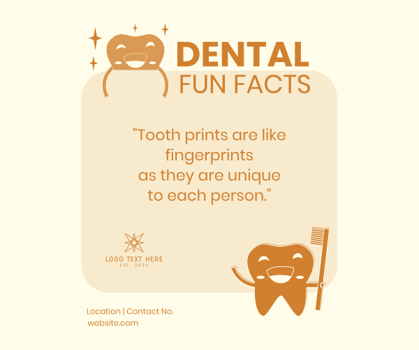 Dental Facts Facebook Post Design Image Preview