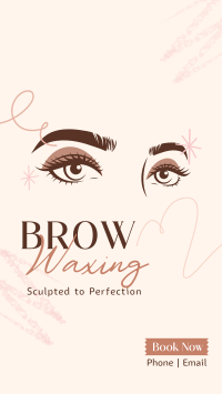 Eyebrow Waxing Service Facebook Story Design