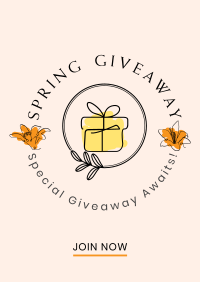 Spring Giveaway Poster Image Preview