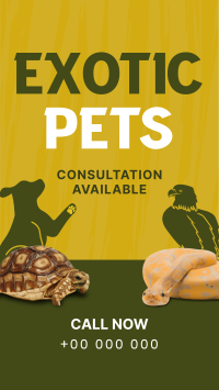 Exotic Vet Consultation Facebook story Image Preview