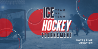 Sporty Ice Hockey Tournament Twitter post Image Preview