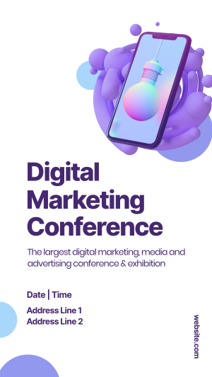 Digital Marketing Conference Facebook story Image Preview