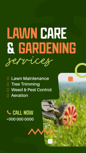Lawn Care & Gardening Facebook story Image Preview