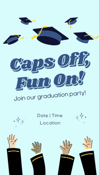 Caps Off Fun On Graduation Party Instagram reel Image Preview