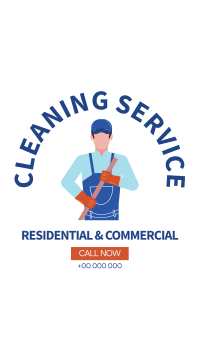 Janitorial Service Facebook Story Design