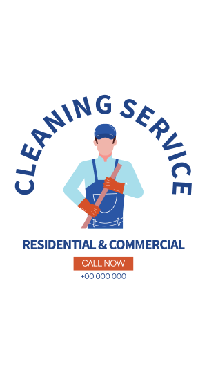 Janitorial Service Facebook story Image Preview