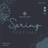 Spring Festival Instagram Post Design