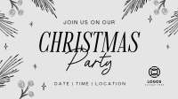 Artsy Christmas Party Facebook event cover Image Preview