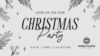 Artsy Christmas Party Facebook event cover Image Preview