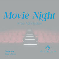 Movie Night Cinema Instagram post Image Preview