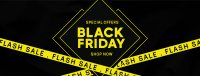 Black Friday Flash Sale Facebook Cover Design