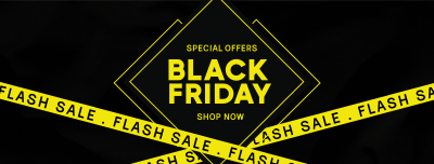 Black Friday Flash Sale Facebook cover Image Preview