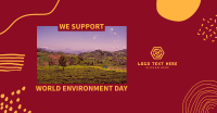 We Support World Environment Day Facebook Ad Design